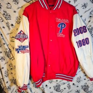 Philadelphia Phillies 2x World Series Champs MLB Varsity Jacket Limited Edition